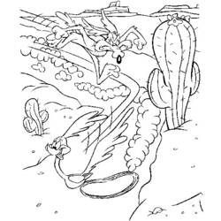 Coloring page: Road Runner and Wile E. Coyote (Cartoons) #47144 - Free Printable Coloring Pages