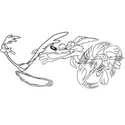 Coloring page: Road Runner and Wile E. Coyote (Cartoons) #47145 - Free Printable Coloring Pages