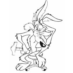 Coloring page: Road Runner and Wile E. Coyote (Cartoons) #47168 - Free Printable Coloring Pages