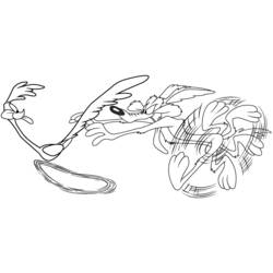 Coloring page: Road Runner and Wile E. Coyote (Cartoons) #47246 - Free Printable Coloring Pages