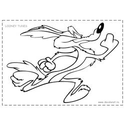 Coloring pages: Road Runner and Wile E. Coyote - Free Printable Coloring Pages