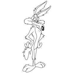 Coloring page: Road Runner and Wile E. Coyote (Cartoons) #47254 - Free Printable Coloring Pages