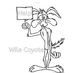 Coloring page: Road Runner and Wile E. Coyote (Cartoons) #47260 - Free Printable Coloring Pages