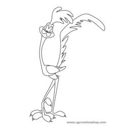 Coloring page: Road Runner and Wile E. Coyote (Cartoons) #47262 - Free Printable Coloring Pages