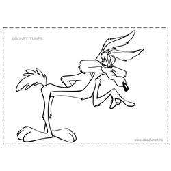 Coloring page: Road Runner and Wile E. Coyote (Cartoons) #47265 - Free Printable Coloring Pages