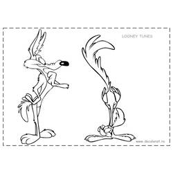 Coloring page: Road Runner and Wile E. Coyote (Cartoons) #47282 - Free Printable Coloring Pages