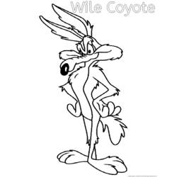 Coloring page: Road Runner and Wile E. Coyote (Cartoons) #47299 - Free Printable Coloring Pages