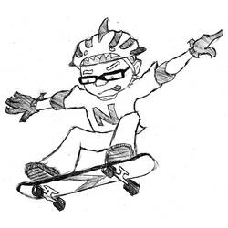 Coloring page: Rocket Power (Cartoons) #52662 - Free Printable Coloring Pages