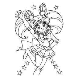 Coloring page: Sailor Moon (Cartoons) #50256 - Free Printable Coloring Pages
