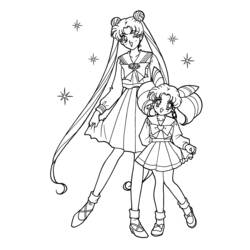 Coloring page: Sailor Moon (Cartoons) #50261 - Free Printable Coloring Pages