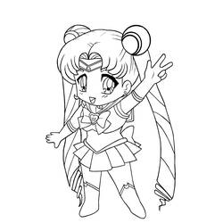 Coloring page: Sailor Moon (Cartoons) #50309 - Free Printable Coloring Pages