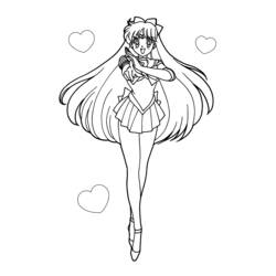Coloring page: Sailor Moon (Cartoons) #50315 - Free Printable Coloring Pages