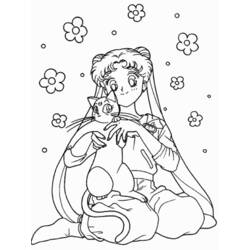 Coloring page: Sailor Moon (Cartoons) #50316 - Free Printable Coloring Pages