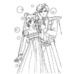 Coloring page: Sailor Moon (Cartoons) #50333 - Free Printable Coloring Pages