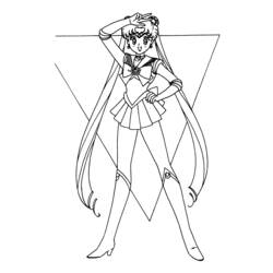 Coloring page: Sailor Moon (Cartoons) #50380 - Free Printable Coloring Pages