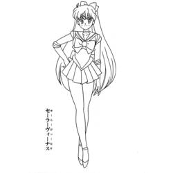 Coloring page: Sailor Moon (Cartoons) #50442 - Free Printable Coloring Pages