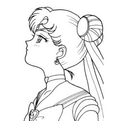 Coloring page: Sailor Moon (Cartoons) #50449 - Free Printable Coloring Pages