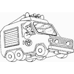 Coloring page: Sam the Fireman (Cartoons) #39784 - Free Printable Coloring Pages