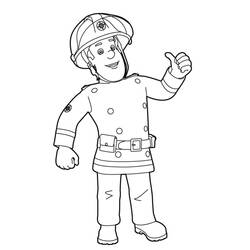 Coloring page: Sam the Fireman (Cartoons) #39785 - Free Printable Coloring Pages