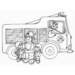 Coloring page: Sam the Fireman (Cartoons) #39794 - Free Printable Coloring Pages