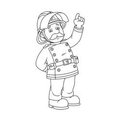 Coloring page: Sam the Fireman (Cartoons) #39796 - Free Printable Coloring Pages