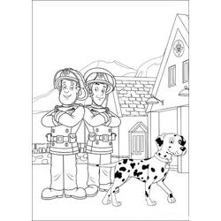 Coloring page: Sam the Fireman (Cartoons) #39847 - Free Printable Coloring Pages