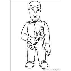 Coloring page: Sam the Fireman (Cartoons) #39861 - Free Printable Coloring Pages