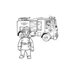 Coloring page: Sam the Fireman (Cartoons) #39863 - Free Printable Coloring Pages
