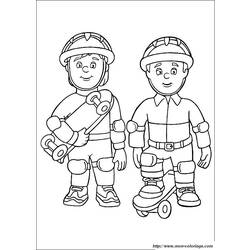 Coloring page: Sam the Fireman (Cartoons) #39868 - Free Printable Coloring Pages