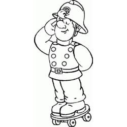 Coloring page: Sam the Fireman (Cartoons) #39877 - Free Printable Coloring Pages