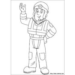 Coloring page: Sam the Fireman (Cartoons) #39883 - Free Printable Coloring Pages