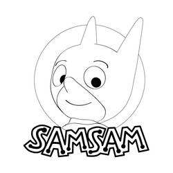 Coloring page: SamSam (Cartoons) #39597 - Free Printable Coloring Pages