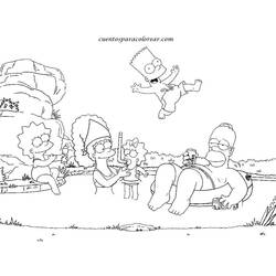 Coloring page: Simpsons (Cartoons) #23775 - Free Printable Coloring Pages