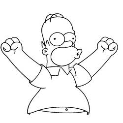 Coloring page: Simpsons (Cartoons) #23778 - Free Printable Coloring Pages