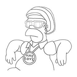 Coloring page: Simpsons (Cartoons) #23843 - Free Printable Coloring Pages