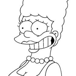 Coloring page: Simpsons (Cartoons) #23867 - Free Printable Coloring Pages