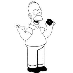 Coloring page: Simpsons (Cartoons) #23888 - Free Printable Coloring Pages