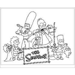 Coloring page: Simpsons (Cartoons) #23900 - Free Printable Coloring Pages