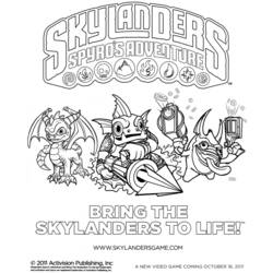 Coloring page: Skylanders (Cartoons) #43394 - Free Printable Coloring Pages