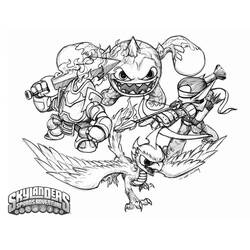 Coloring page: Skylanders (Cartoons) #43503 - Free Printable Coloring Pages