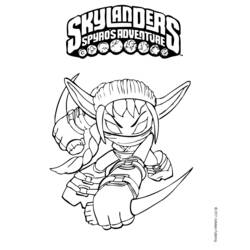 Coloring page: Skylanders (Cartoons) #43634 - Free Printable Coloring Pages