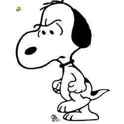 Coloring page: Snoopy (Cartoons) #27232 - Free Printable Coloring Pages