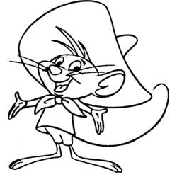 Coloring page: Speedy Gonzales (Cartoons) #30713 - Free Printable Coloring Pages