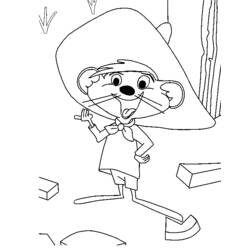 Coloring page: Speedy Gonzales (Cartoons) #30721 - Free Printable Coloring Pages