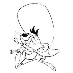 Coloring page: Speedy Gonzales (Cartoons) #30732 - Free Printable Coloring Pages