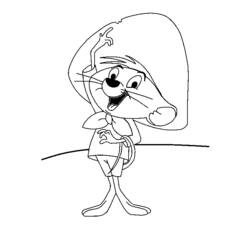 Coloring page: Speedy Gonzales (Cartoons) #30733 - Free Printable Coloring Pages