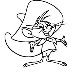 Coloring page: Speedy Gonzales (Cartoons) #30737 - Free Printable Coloring Pages