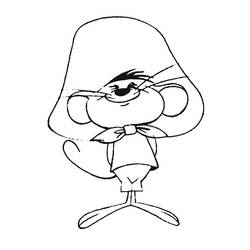 Coloring page: Speedy Gonzales (Cartoons) #30738 - Free Printable Coloring Pages