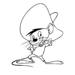 Coloring page: Speedy Gonzales (Cartoons) #30799 - Free Printable Coloring Pages