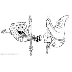 Coloring page: SquareBob SquarePants (Cartoons) #33453 - Free Printable Coloring Pages